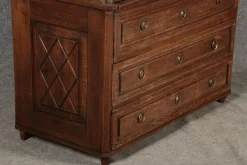 Pamono Antique Biedermeier Secretary in Oak, 1800><noscript><img width=