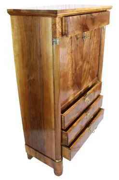 Pamono Antique Biedermeier Walnut Secretary><noscript><img width=