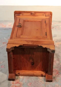 Pamono Antique Birch Nightstand, 1900s