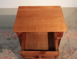 Pamono Antique Birch Nightstand, 1900s
