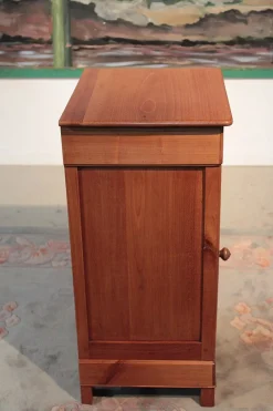 Pamono Antique Birch Nightstand, 1900s