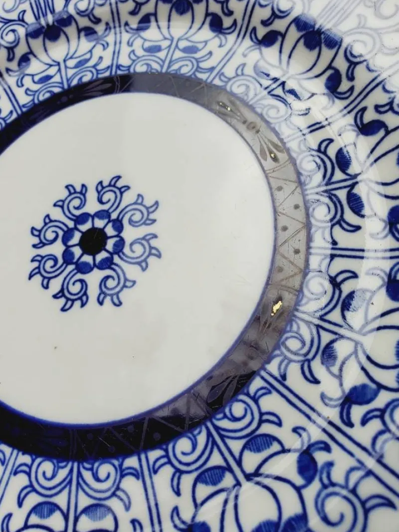 Pamono Antique Blue Lily Series Butter Dish from Royal Worcester, 1881> Dinnerware Accessories