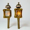 Outlet Pamono Antique Brass and Copper Carriage Lamps, 1890s, Set of 2