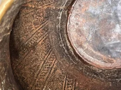Pamono Antique Brass Planter with Animal Motifs><noscript><img width=