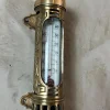 Clearance Pamono Antique Brass Thermometer, 1900s