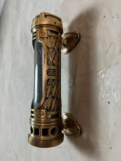 Clearance Pamono Antique Brass Thermometer, 1900s