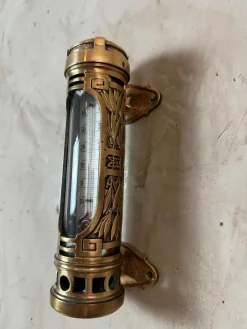 Clearance Pamono Antique Brass Thermometer, 1900s
