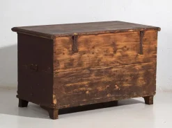 Pamono Antique Bridal Chest with Carved Vegetal Decoration, 1820s><noscript><img width=