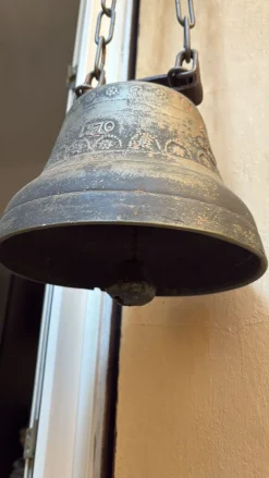 Pamono Antique Bronze Bell, Italy, 1870s> Garden Accessories