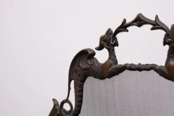 Pamono Antique Bronze Firescreen, England, 1880s