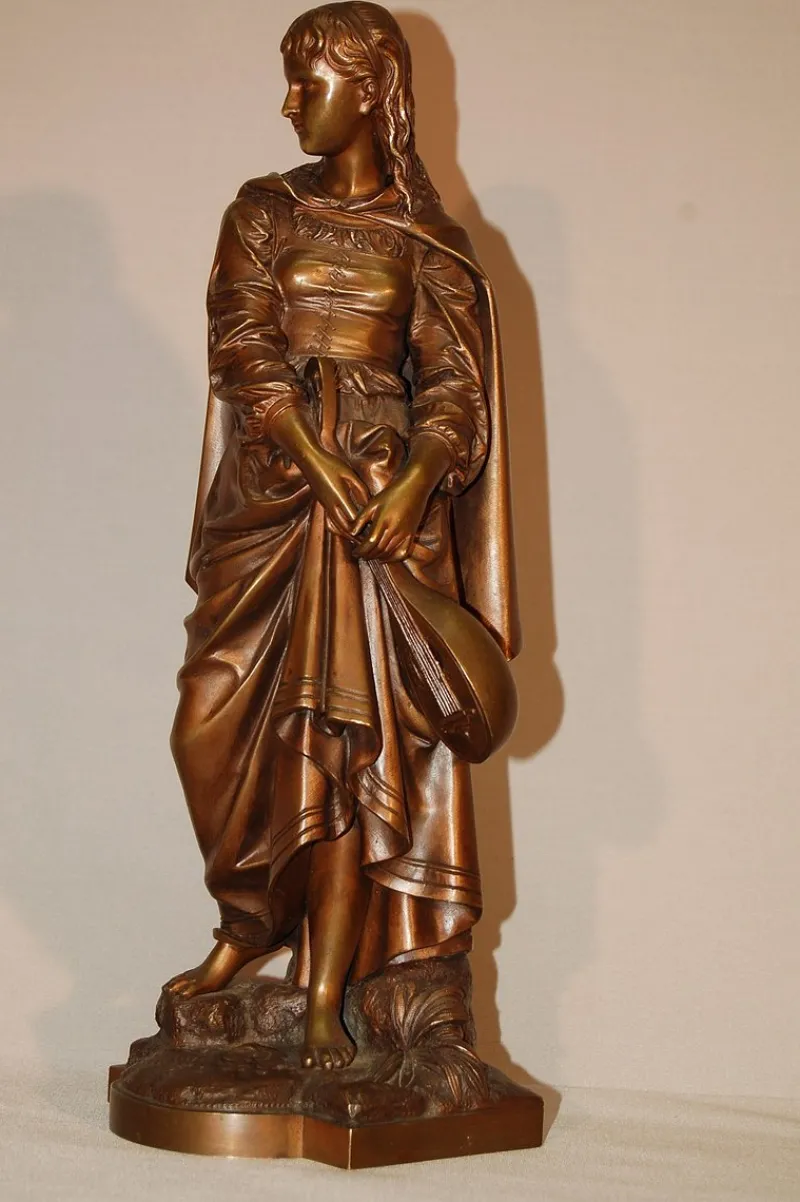 Pamono Antique Bronze Sculpture from Eutrope Bouret