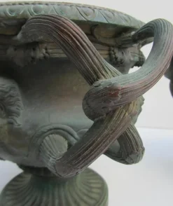 Pamono Antique Bronze Warwick Albani Planters from CD, Set of 2><noscript><img width=