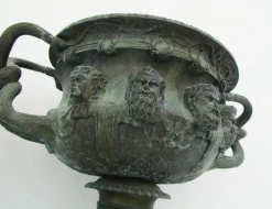 Pamono Antique Bronze Warwick Albani Planters from CD, Set of 2><noscript><img width=