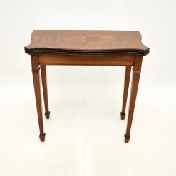 Pamono Antique Burr Walnut Console Table, 1950s><noscript><img width=