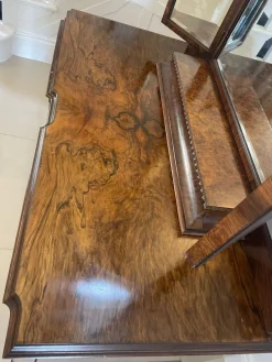 Pamono Antique Burr Walnut Dressing Table, 1920><noscript><img width=