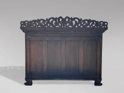 Outlet Pamono Antique Carved Rosewood Console Table with Marble Top, C1830
