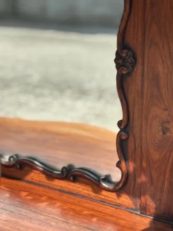 Outlet Pamono Antique Carved Rosewood Console Table with Marble Top, C1830