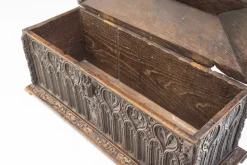 New Pamono Antique Carved Trunk, 1800s
