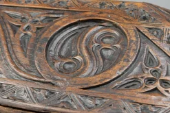 New Pamono Antique Carved Trunk, 1800s