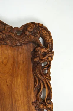 Pamono Antique Carved Wood Tray, 1900s><noscript><img width=