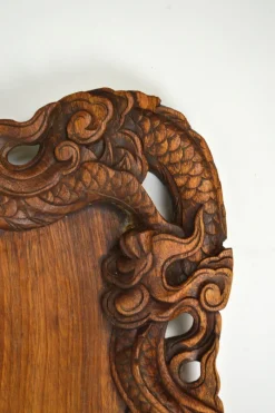Pamono Antique Carved Wood Tray, 1900s><noscript><img width=