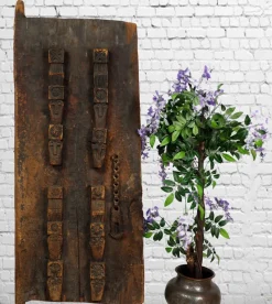 Discount Pamono Antique Carved Wooden Door, Nuristan, Afghanistan