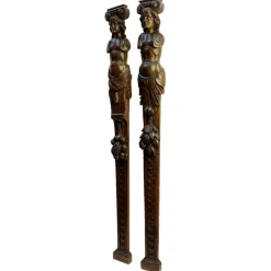 Hot Pamono Antique Caryatids, 1600s, Set of 2