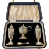 Outlet Pamono Antique Cased Sterling Silver Condiment Set, Set of 4
