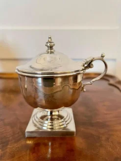Outlet Pamono Antique Cased Sterling Silver Condiment Set, Set of 4