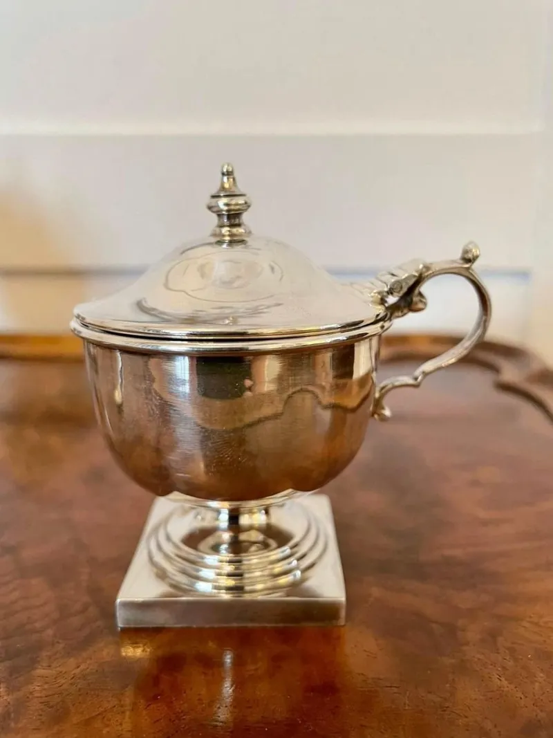 Outlet Pamono Antique Cased Sterling Silver Condiment Set, Set of 4