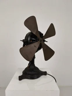 Pamono Antique Cast Iron Fan from Bergmann Berlin, Germany, 1910s> Electronics
