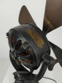 Pamono Antique Cast Iron Fan from Bergmann Berlin, Germany, 1910s><noscript><img width=