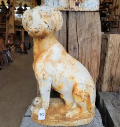 Pamono Antique Cast Iron Statue Dog> Garden Accessories