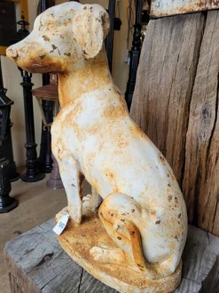Pamono Antique Cast Iron Statue Dog> Garden Accessories
