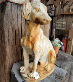 Pamono Antique Cast Iron Statue Dog><noscript><img width=