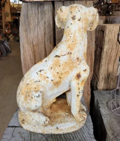 Pamono Antique Cast Iron Statue Dog><noscript><img width=