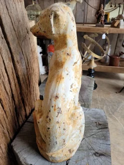 Pamono Antique Cast Iron Statue Dog><noscript><img width=