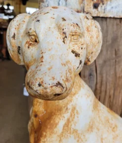 Pamono Antique Cast Iron Statue Dog><noscript><img width=