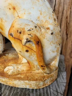 Pamono Antique Cast Iron Statue Dog><noscript><img width=