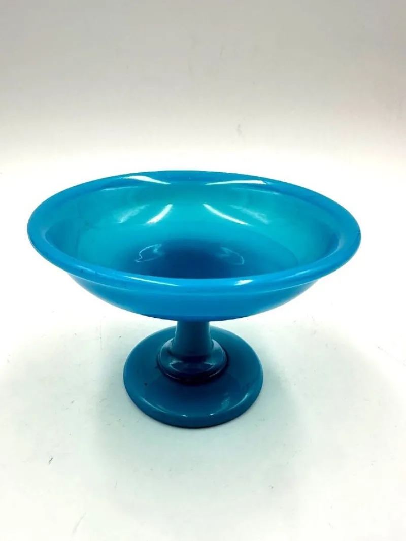 Pamono Antique Charles Blue Opaline Coupe> Dinnerware Accessories