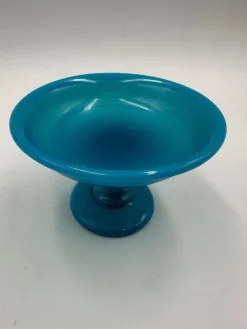Pamono Antique Charles Blue Opaline Coupe><noscript><img width=