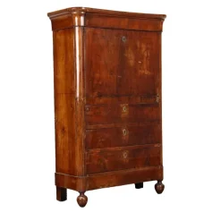 New Pamono Antique Charles X Secretaire in Walnut