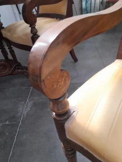 Outlet Pamono Antique Charles X Style Armchairs, 1850, Set of 4
