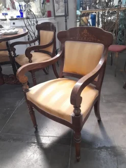 Outlet Pamono Antique Charles X Style Armchairs, 1850, Set of 4