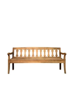 Pamono Antique Cherrywood Bench, 1800s><noscript><img width=