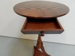 New Pamono Antique Chess Table in Mahogany