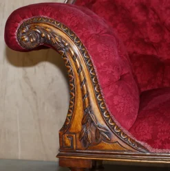 Pamono Antique Chesterfield Chaise Lounge from Howard & Sons><noscript><img width=