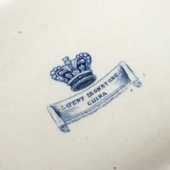 Outlet Pamono Antique Chinese Blue and White Tureens from Patent Ironstone, Set of 2