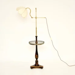 Outlet Pamono Antique Chinoiserie Lacquered Floor Lamp Table, 1900s