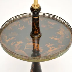Outlet Pamono Antique Chinoiserie Lacquered Floor Lamp Table, 1900s